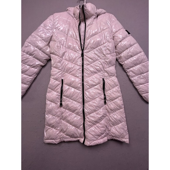 Calvin Klein Jackets & Blazers - Calvin Klein Puffer Coat High Shine Nylon White Size XS Womens